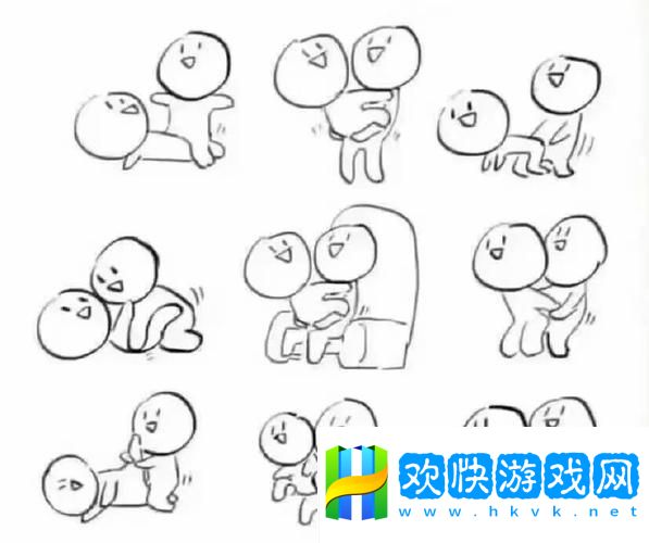 真人示范二十八動作小人簡筆畫-網(wǎng)友：真是太有趣了！